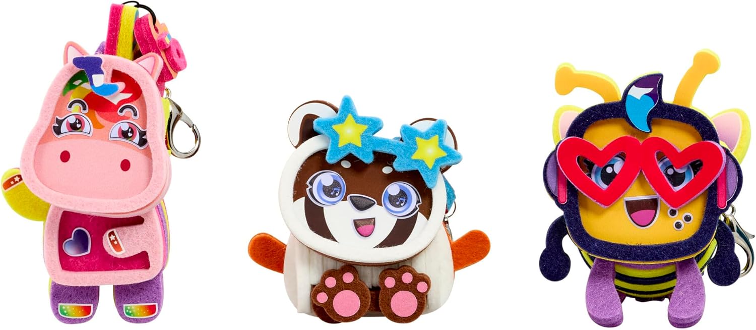 TOMY Stakimos Big Dreams 3 Pack | Kids Craft Set to Build Your Own Adorable 3D Characters from Recycled Polyester Craft Foam | No Glue or Cutting Needed | Craft Kits for Kids Ages 6+ Years