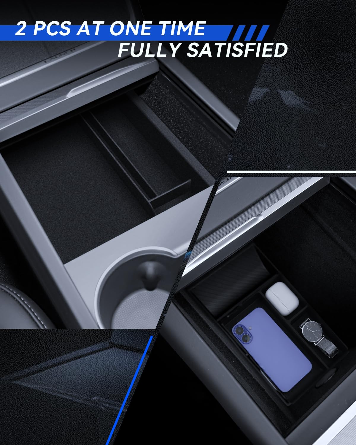 Tesla Model Y 2025 Juniper Organizer do konsoli środkowej silikonowy tacka akcesoria