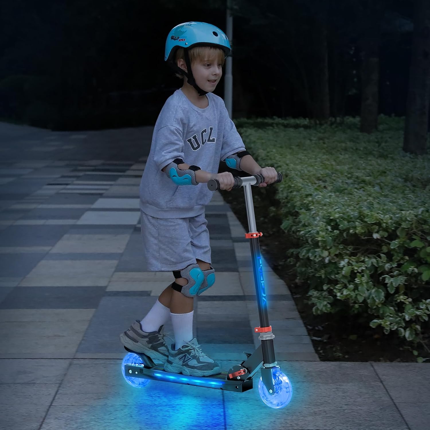 TONBUX Scooters for Kids 5-12, 2 Wheel Scooters with Cool Light Up Stem, Wheels, and Deck, 3 Level Adjustable Height Kick Scooter, Foldable and Lightweight Scooter for Kids 8-12 - Image 8