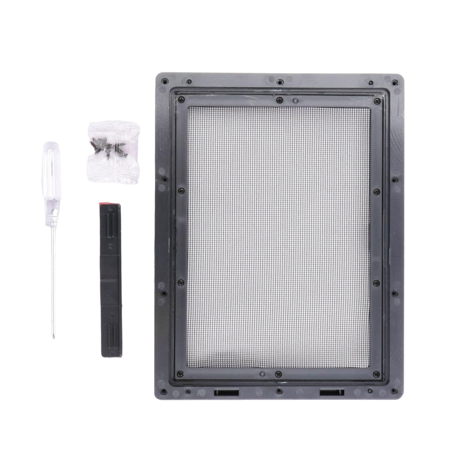 VELURA Window Screen Mesh Home Office with Mount Hardware Tool Magnetic Flap System Style E|1 Screen with Frame,Mount Hardware and Tool|Other Window Accessories| Home Improvement-image-43