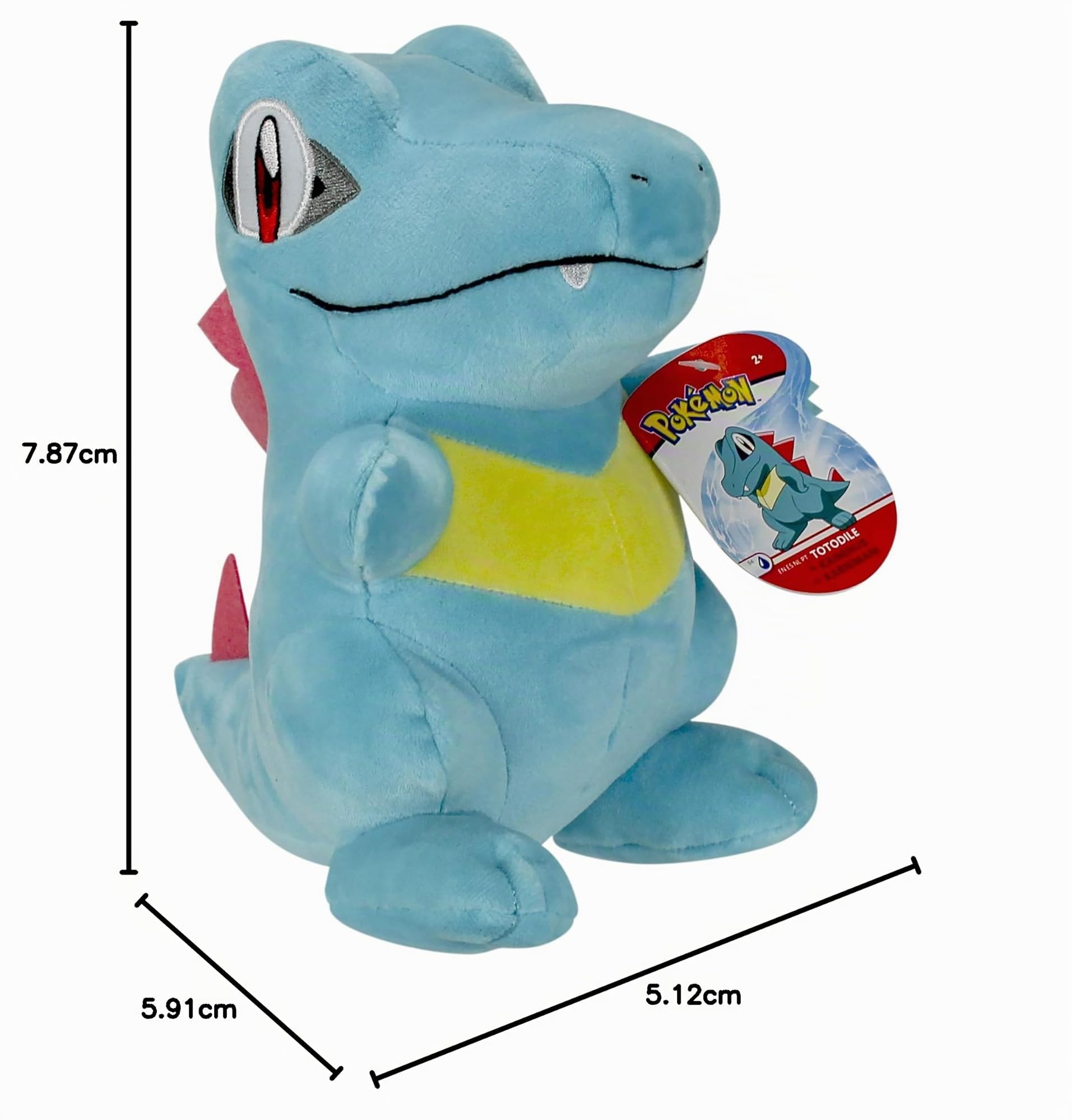 Pokémon PKW0551-20cm Plüsch - Karnimani, offizielles Plüsch