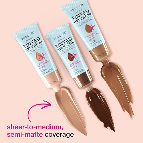 Miniatura 9 de Wet n Wild - Enfoque sin maquillaje hidratante entintado velo entintado para piel fundación nutritiva de color con ácido hialurónico