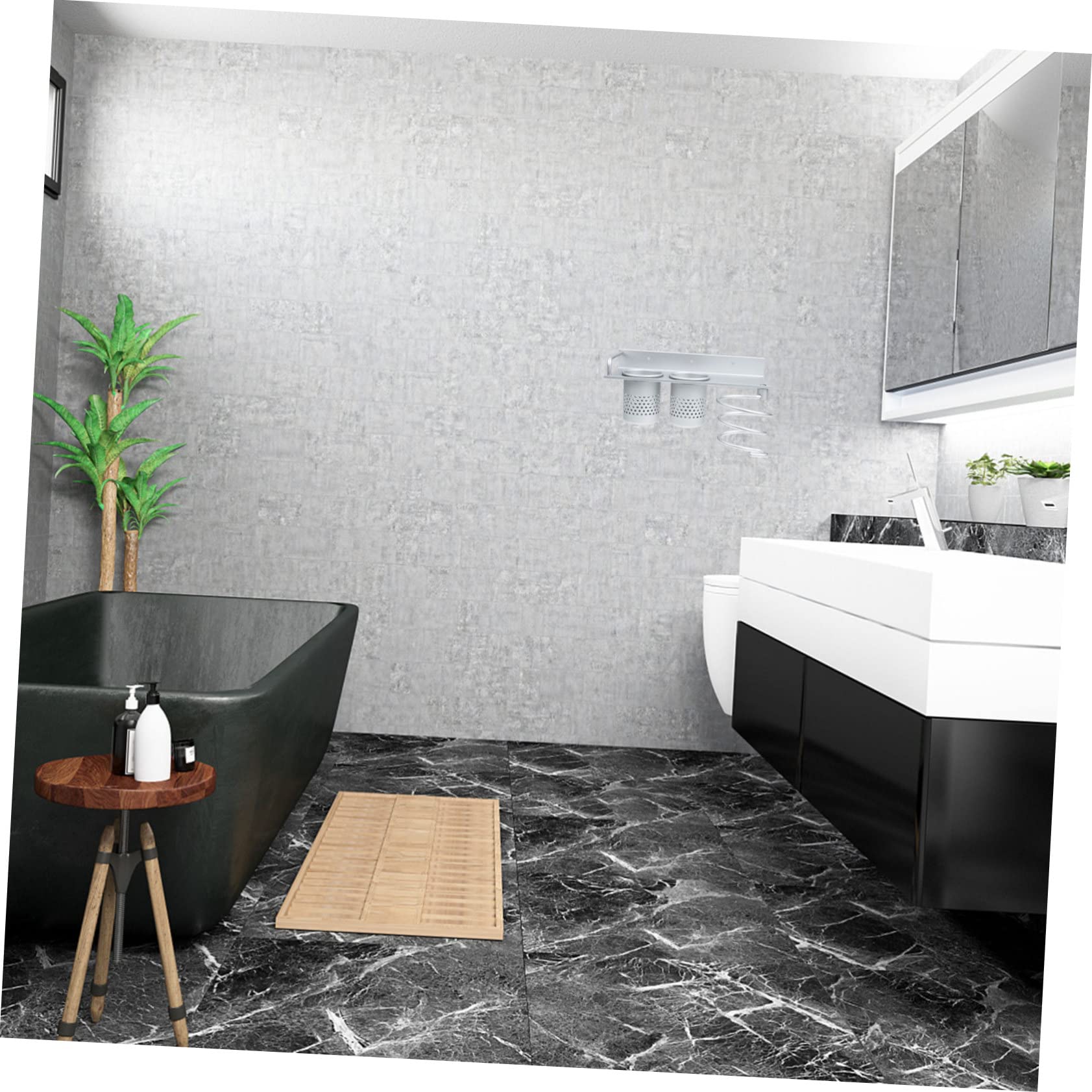 Mensola Per Asciugacapelli Portaoggetti Bagno Organizer Per Strumenti Per Chioma Porta Asciugacapelli Da Parete Mensola Per Piastra E Ferro Arricciacapelli Accessori Casa