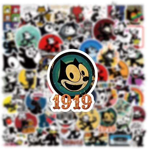 Miniatura 3 de Paquete de 62 calcomanías, bonitos vinilos impermeables de dibujos animados para botella de agua, laptop, teléfono, patineta, álbumes de recortes,