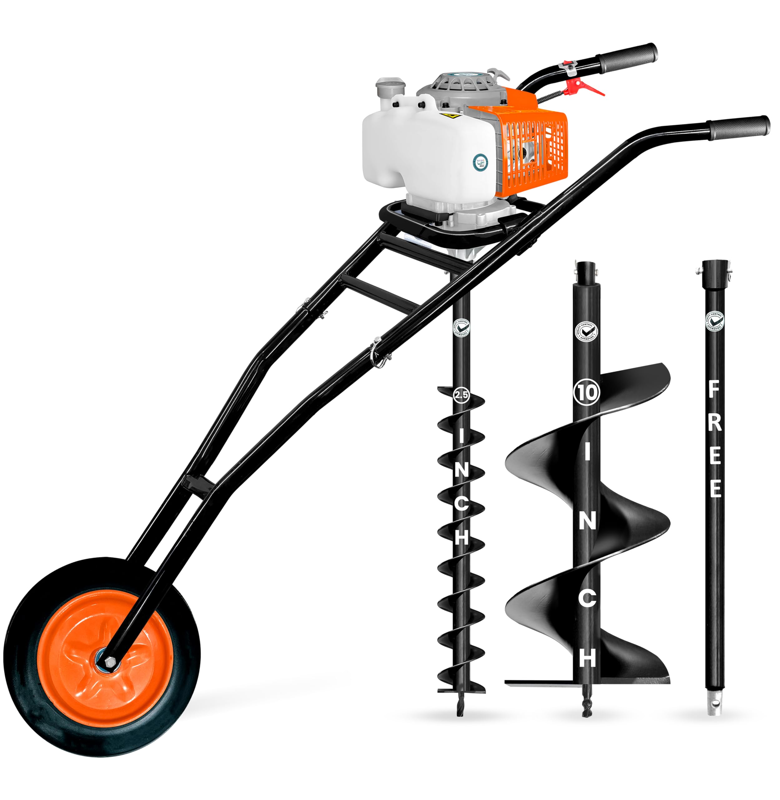 DVI Earth Auger Pin & Lock Set - Rustproof & Secure -7 DVI Earth Auger Pin & Lock Set - Rustproof & Secure -7