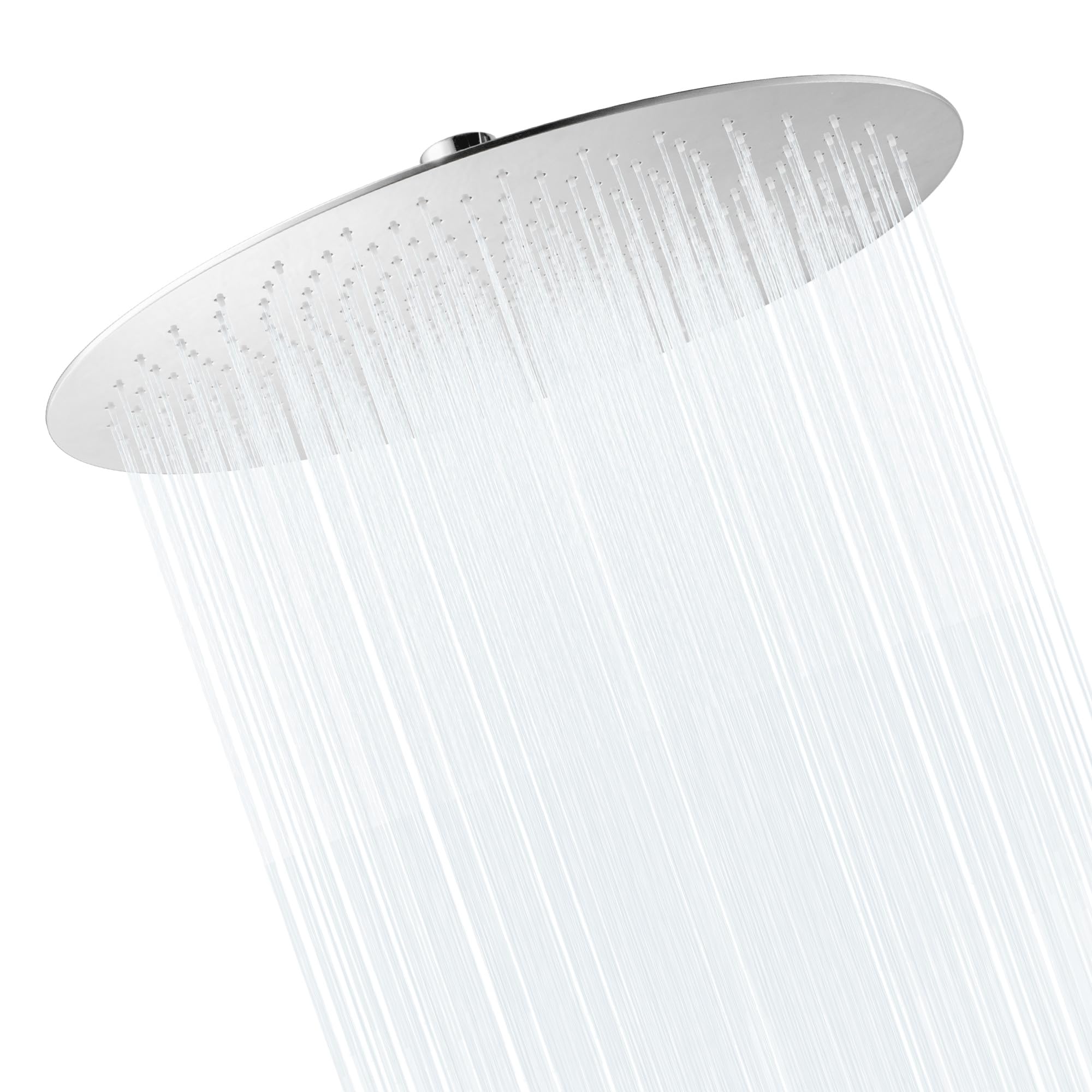 VANCOCO Soffione Doccia a Risparmio Idrico con 600 Ugelli Autopulenti, 25 cm in Soffione Doccia Fisso Acciaio Inossidabile 304 con Finitura a Specchio 8K