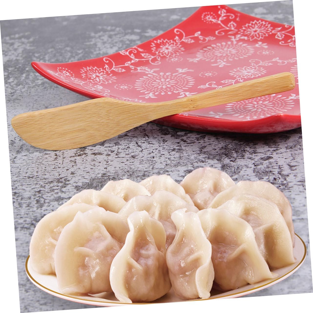 12pcs Dumpling Stuffing Spoons Bamboo Xmas for Making Wontons