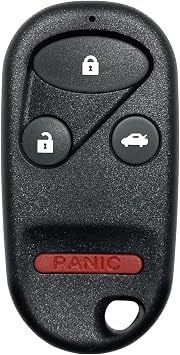 Keyless Key Fob Remote Control Replacement for 1996 - 2009 Honda Accord Civic Insight Odyssey Pilot S2000 A269ZUA101 434MHz 4 Buttons
