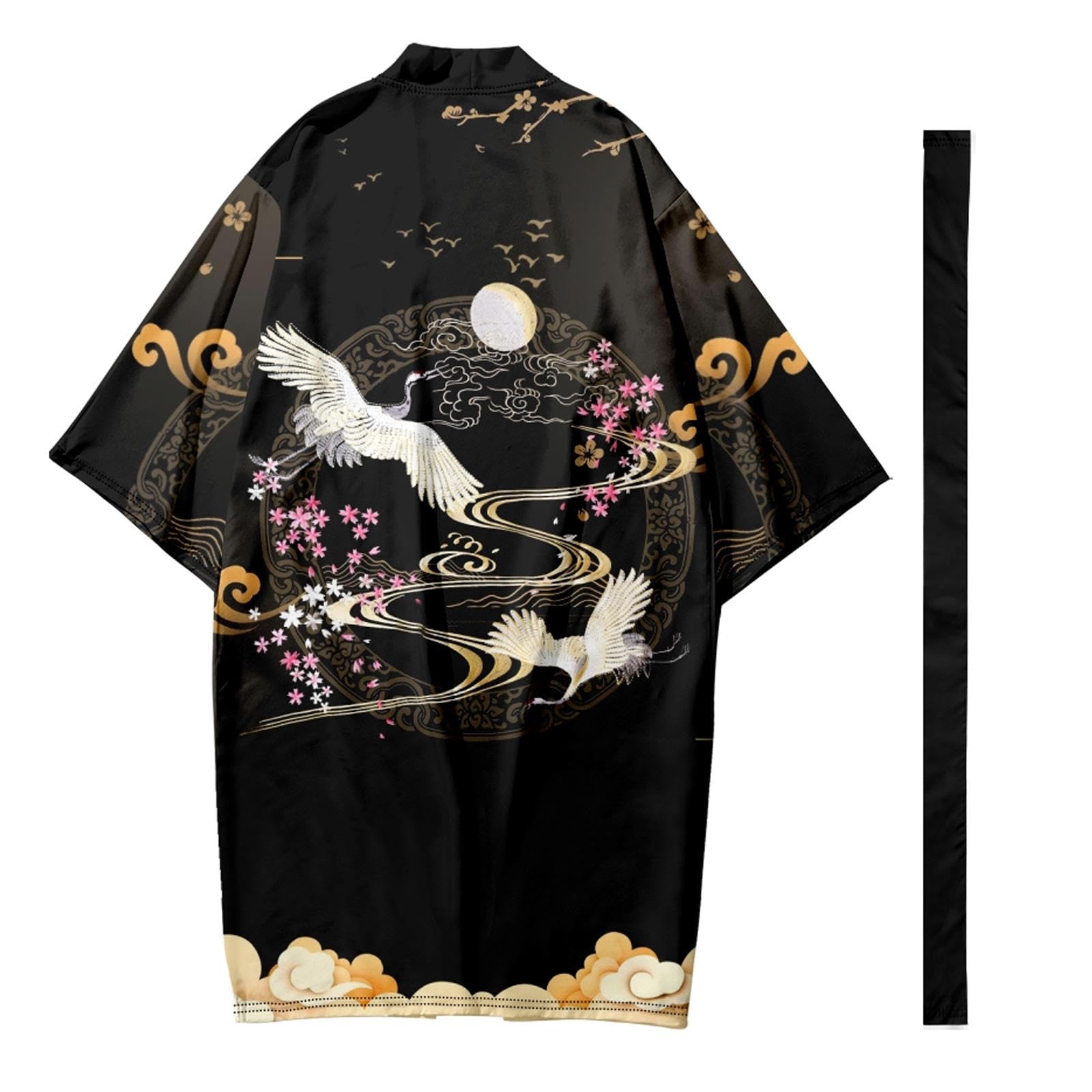 Manteau yukata d'été de style traditionnel japonais coupe haori L