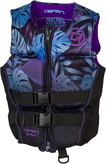 O'Brien Women's Flex V-Back Neoprene USCGA lfie Jacket for Watersports, Boating, PWC, Swimming & Paddle