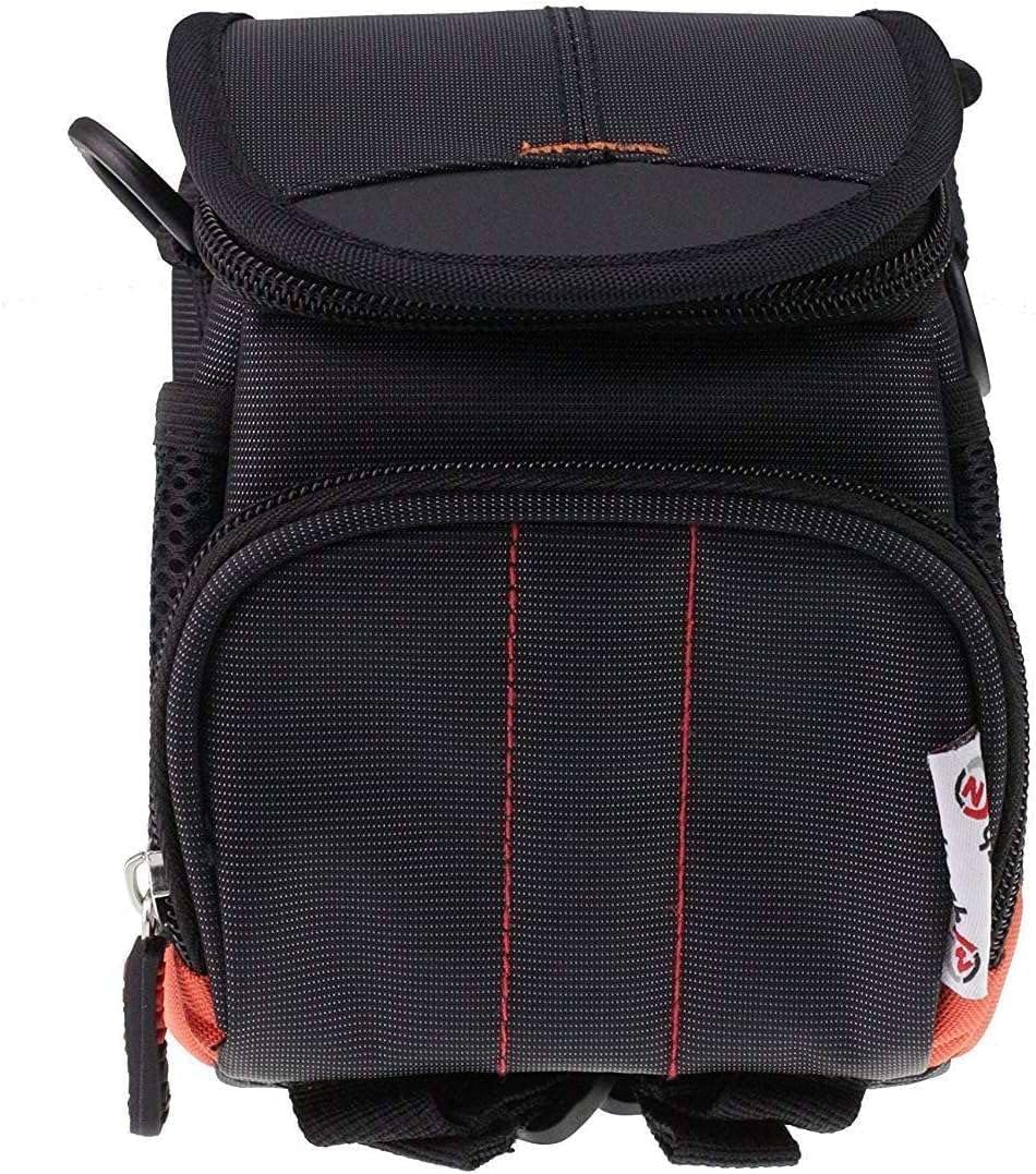 Navitech Black Protective Portable Handheld Binocular Case Travel Bag - Compatible With Funmo 10X22 Mini Compact Outdoor Folding Binoculars