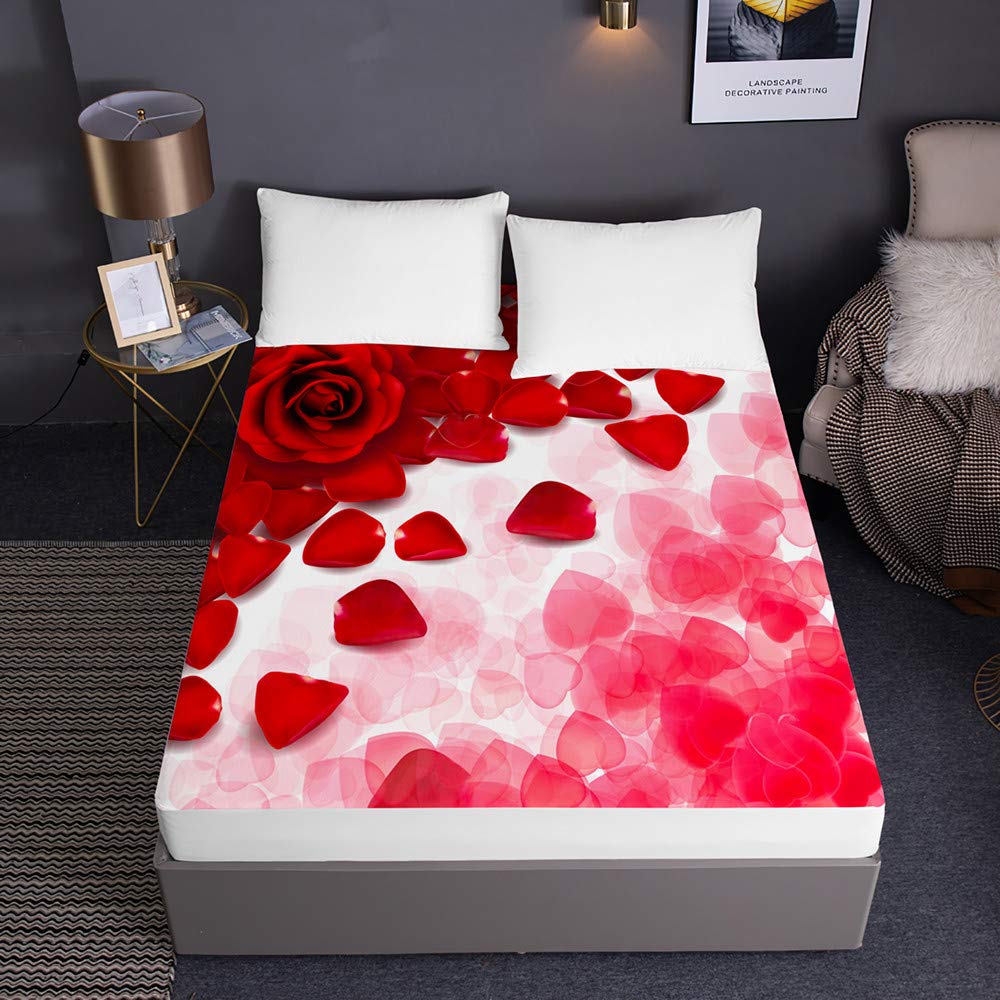 Drap housse 160x200 microfibre 30cm housse matelas Chickw1