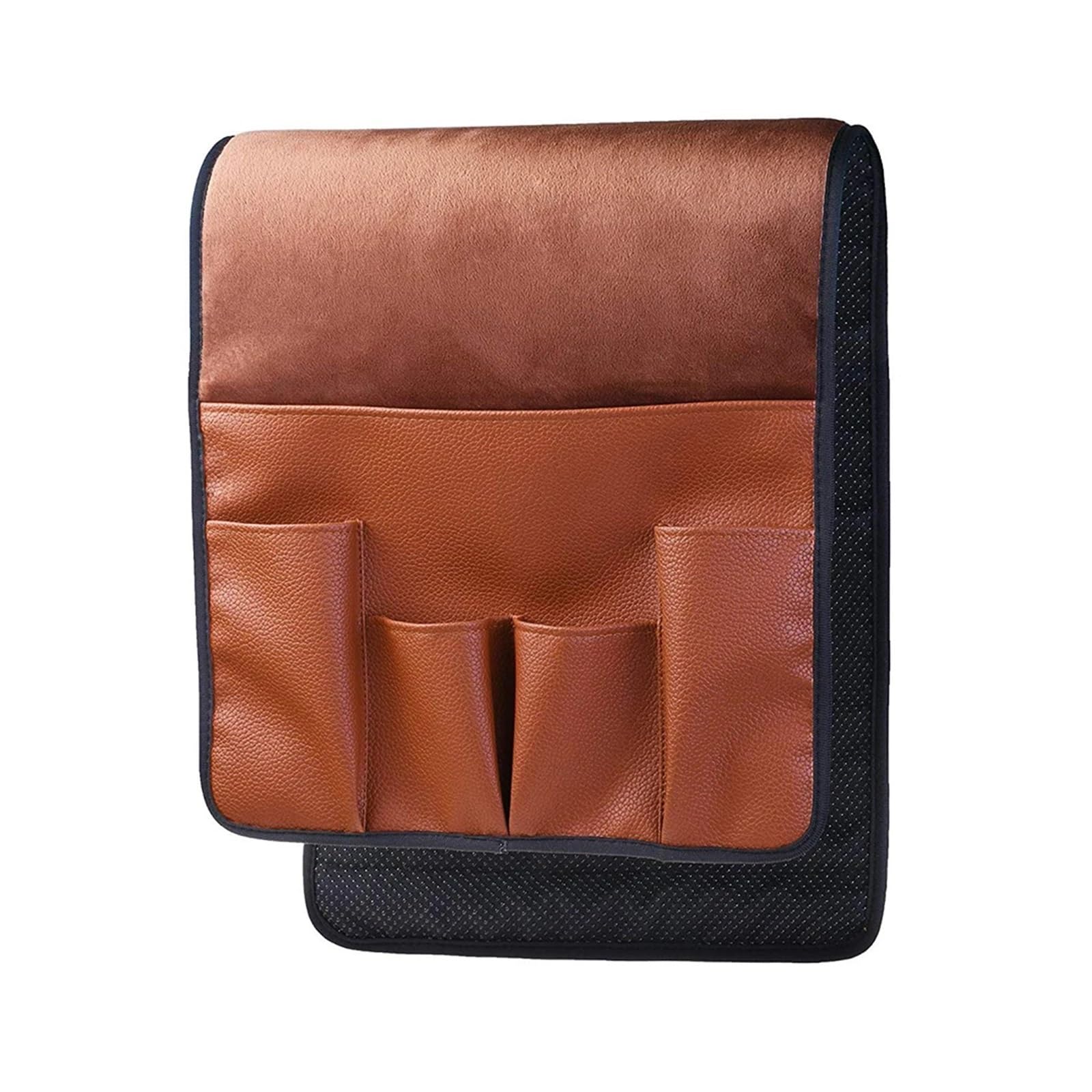Betttasche Hängetasche for Sofas aus PU-Leder mit 5 Taschen, Organizer for Couch, Aufbewahrungstasche for Sofa, Seitenstuhl, Armlehne, Hängetasche for Bücher und Zeitschriften Für Betten, Sofas(Purple
