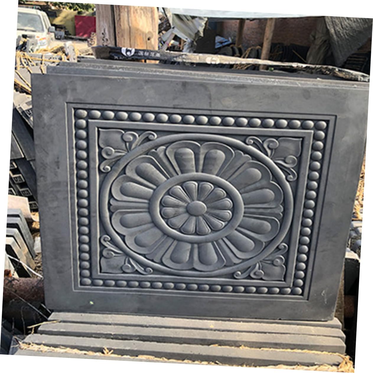 Homoyoyo Molde Para Baldosas De Reutilizable Molde De Hormigón Práctico Diseño Fácil De Usar Para Jardines y Patios 40x40cm 3.5cm De Grosor