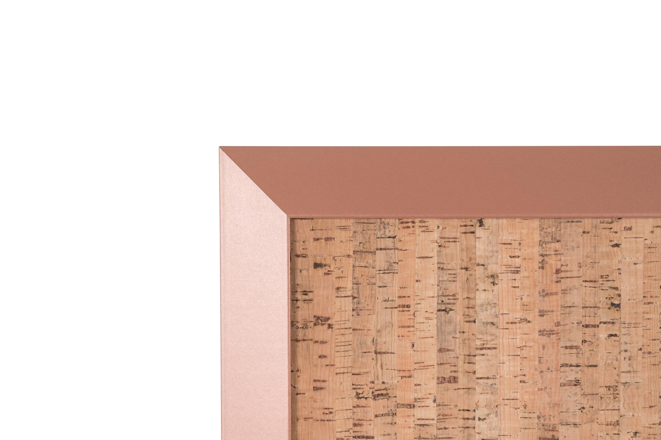 Bi-Office Kamashi tablica ostrzegawcza z korka, dekoracyjna, rama z MDF, kolor miedzi, 90 x 60 cm
