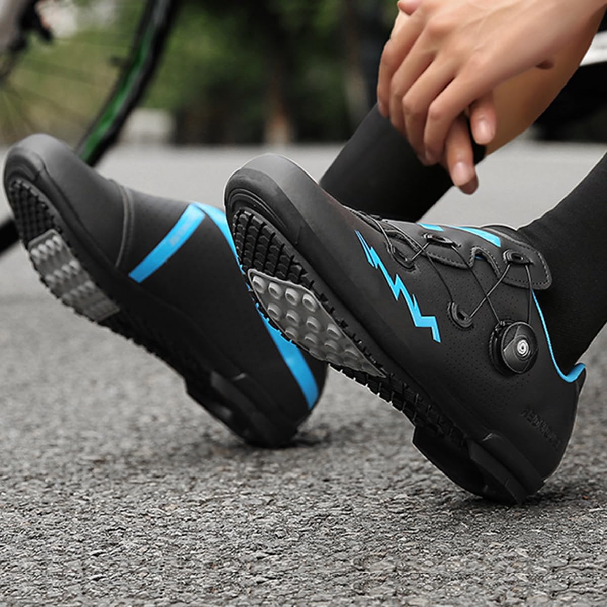 Scarpe Ciclismo Senza Attacchi Uomo Donna, Suela de Goma Bici Scarpe Strada e Mountain Unisex Equitazione per Interni Antiscivolo e Traspiranti