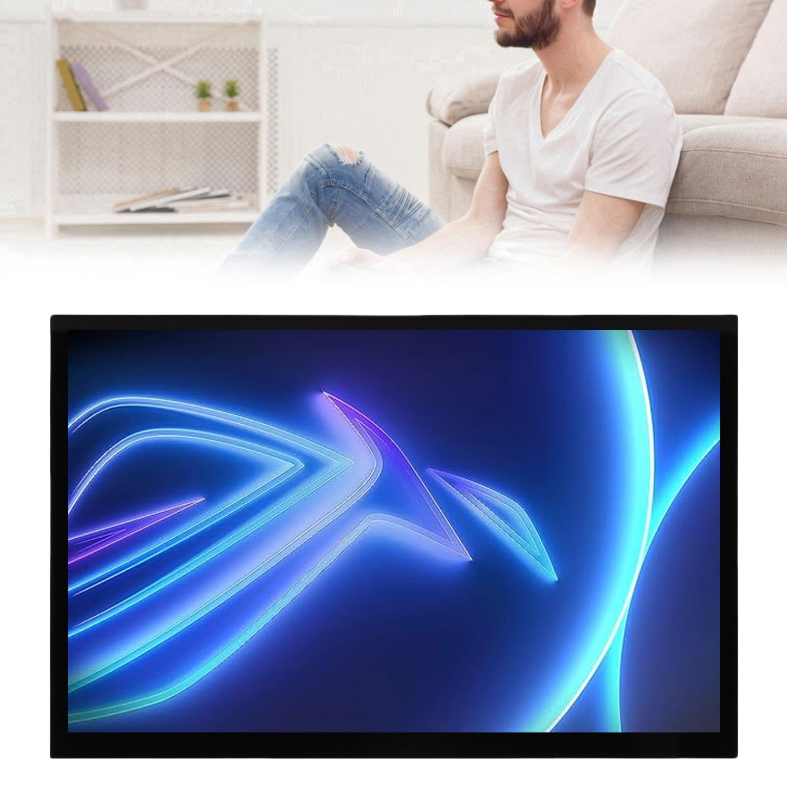 Generic Wymiana Ekranu Wyświetlacza LCD dla Rog Ally 2023 RC71L, zespół Ekranu Dotykowego Vivid FHD do Konsoli do Gier, Kompleksowe Rozwiązanie Naprawcze dla Entuzjastów Gier