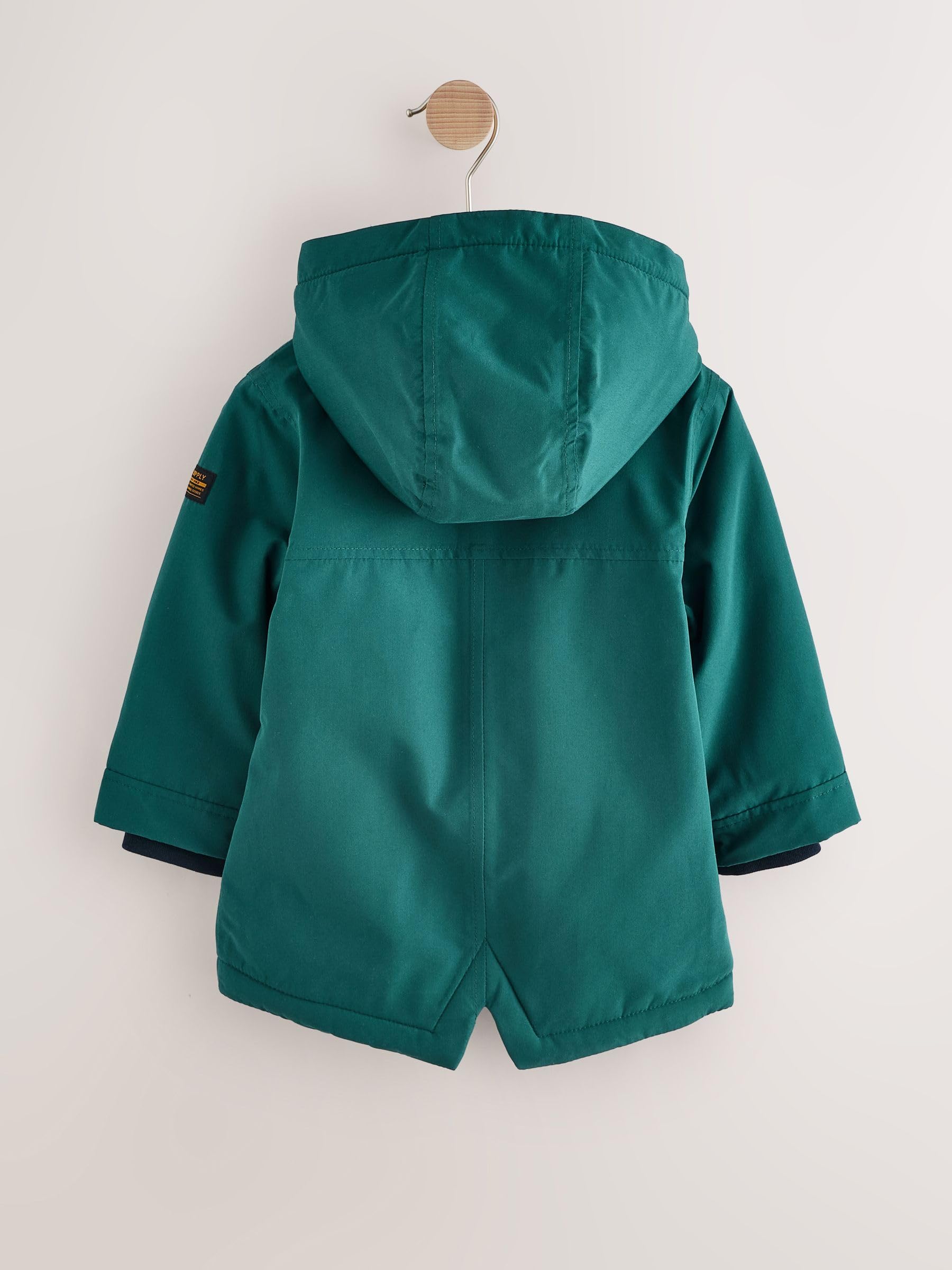 NEXT Garçon Parka imperméable avec doublure en peau lainée