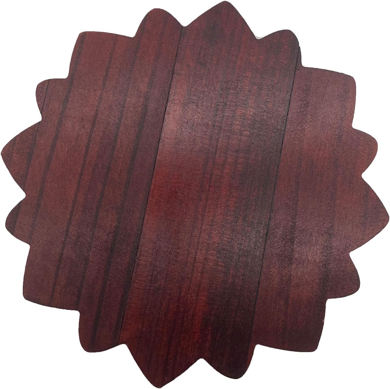 1 PC Lotus Crystal Decorated Wooden Tray Mandala Crystal Holder Stone Tray Wooden Jewelry Board Shelf Healing Organizer