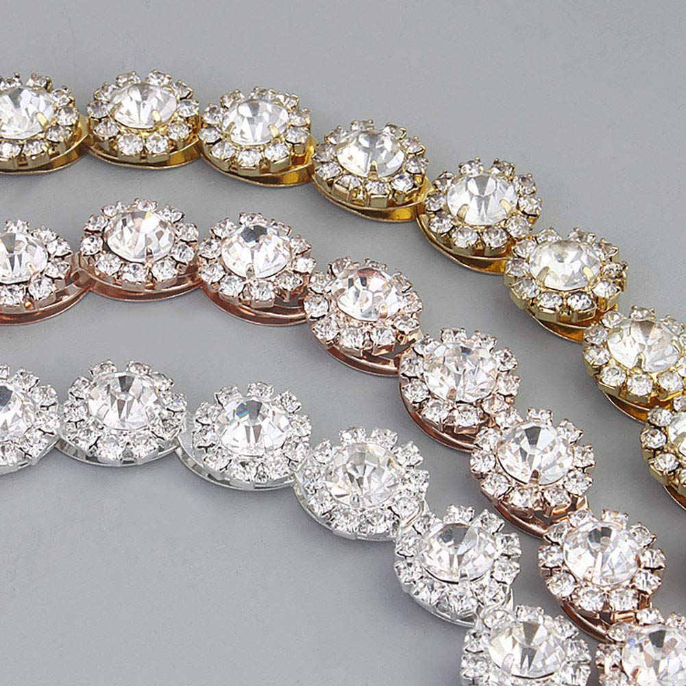 Oriamour Cerchietto da sposa in cristallo per capelli da sposa con
