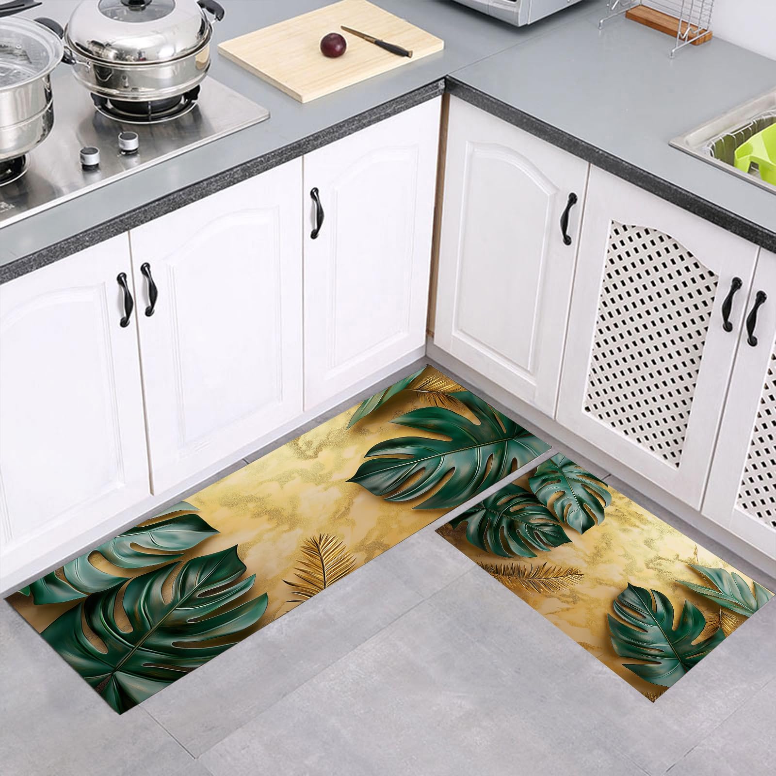 Tapis de cuisine antidérapants pour un espace propre et design