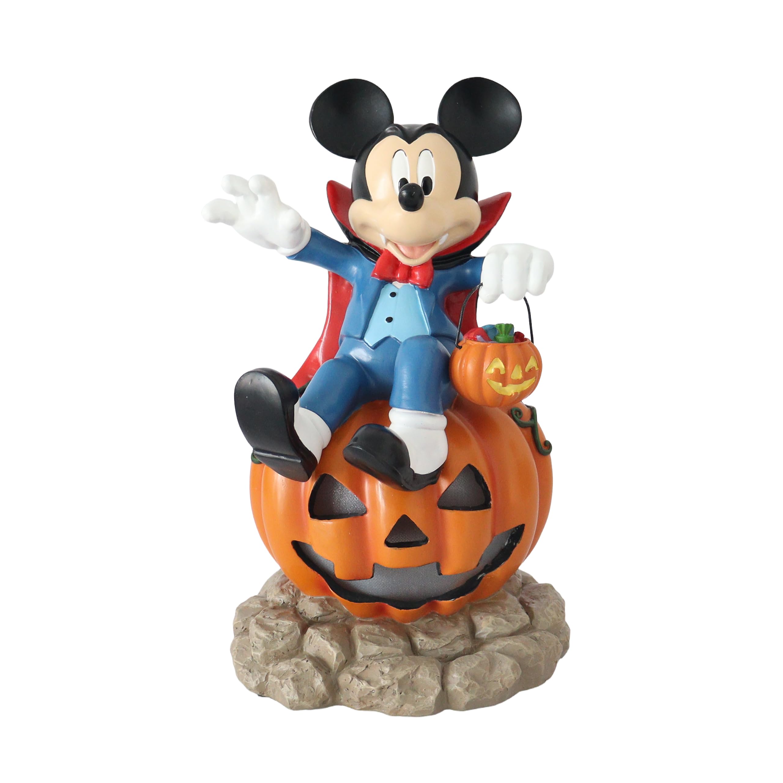 Disney Mickey Vampir Kürbis Halloween Dekor mit Süßigkeitenschale