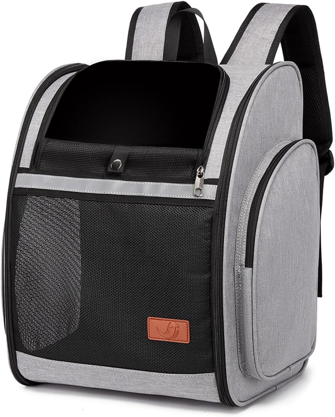 Hellomamma Cat Carrier Backpacks, Small Dog Puppy Large Cat Carrying Backpack up to 22lbs, Ventilated Design, Safety Straps, Buckle Support, Collapsible for Travel Hiking, Outdoor Use : Pet Supplies