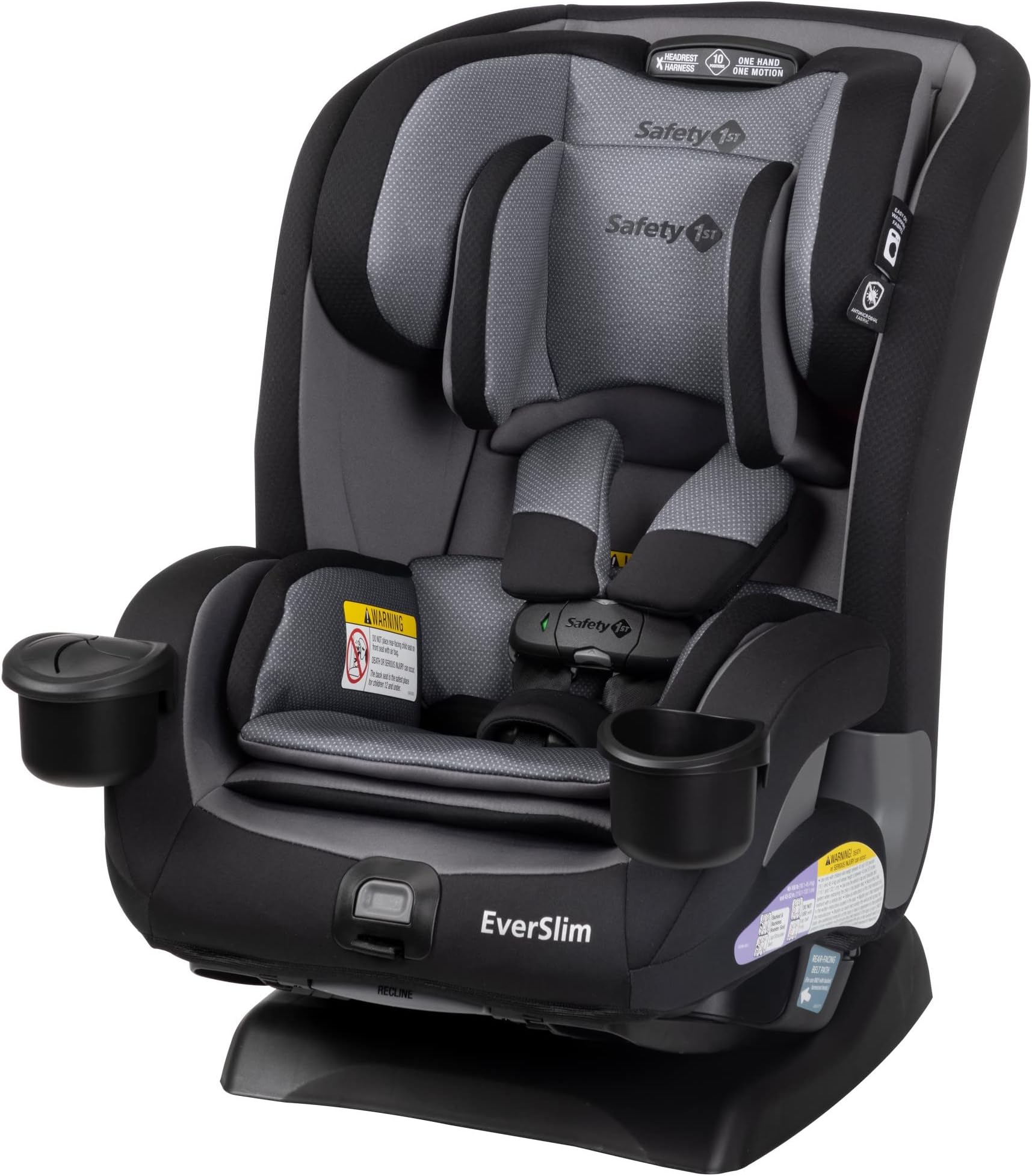 Safety 1st Everslim DLX Slim Convertible Car Seatโ A 4-in-1 Convertible Child Safety Car Seats; Baby Car Seats for 5-100 lbs, High Street