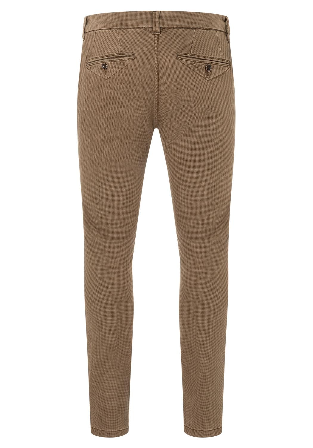 Timezone Herren Chino Hose Slim JANNOTZ - Slim Fit - Braun Grau Grün Baumwolle