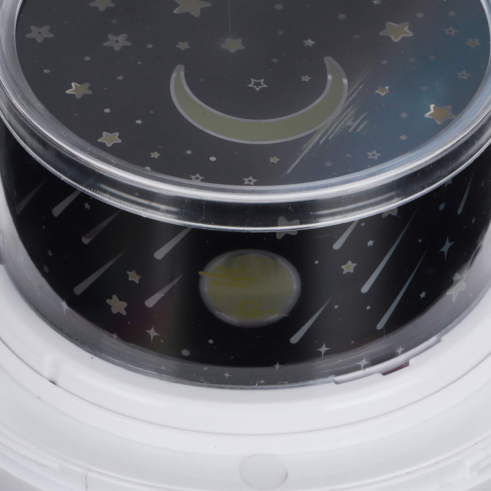 Lampada a proiezione stelle, luce notturna a doppia alimentazione USB e batteria per bambini e cameretta, proiettore a LED con 8 modalità di colore e effetto cielo rotante, include (Bianca)