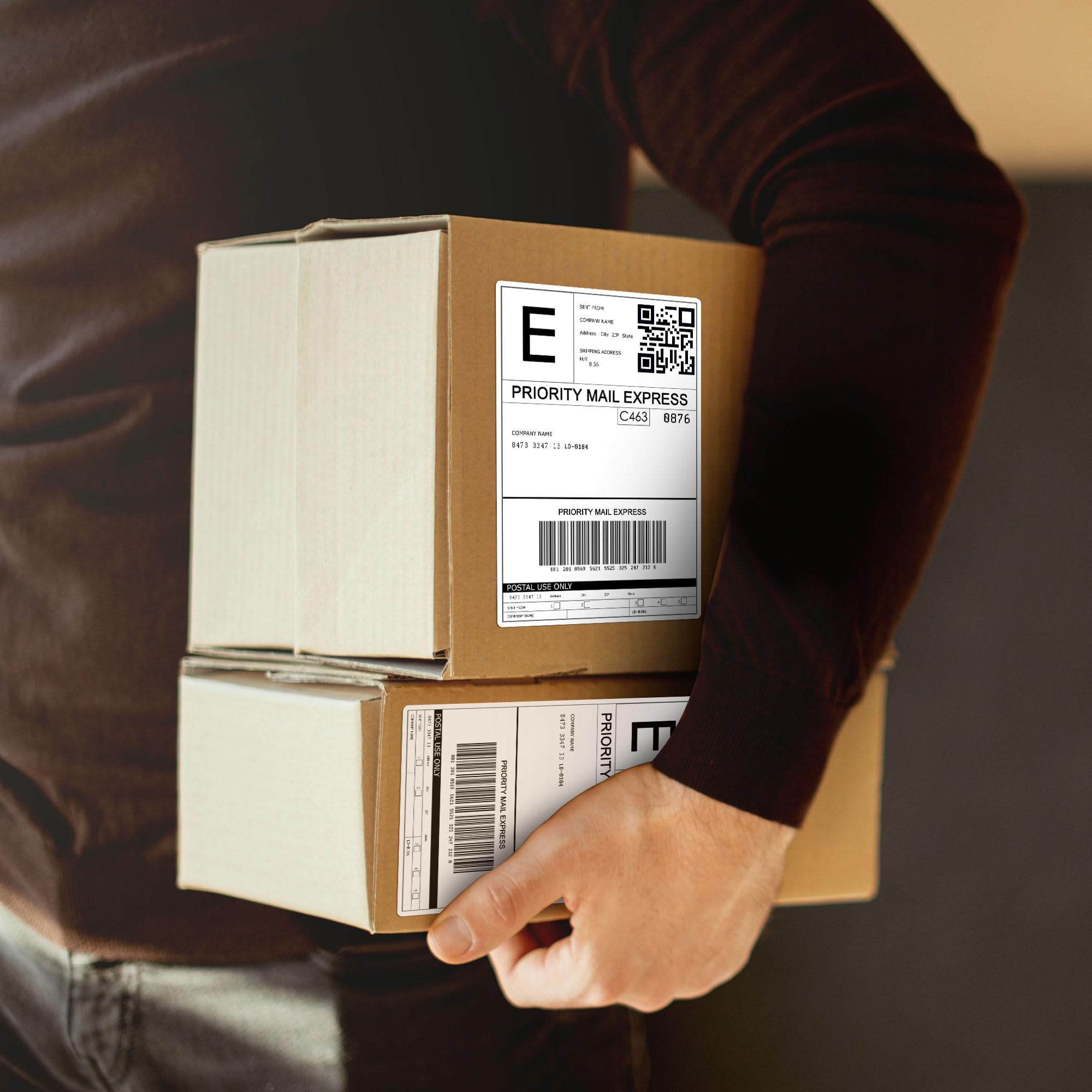 ORGBRO Etichette di spedizione DHL Etichette termiche 4x6 | Carta Termica Etichette di Spedizione Autoadesive Etichette per Indirizzi per Stampanti di Etichette, 500 Fogli