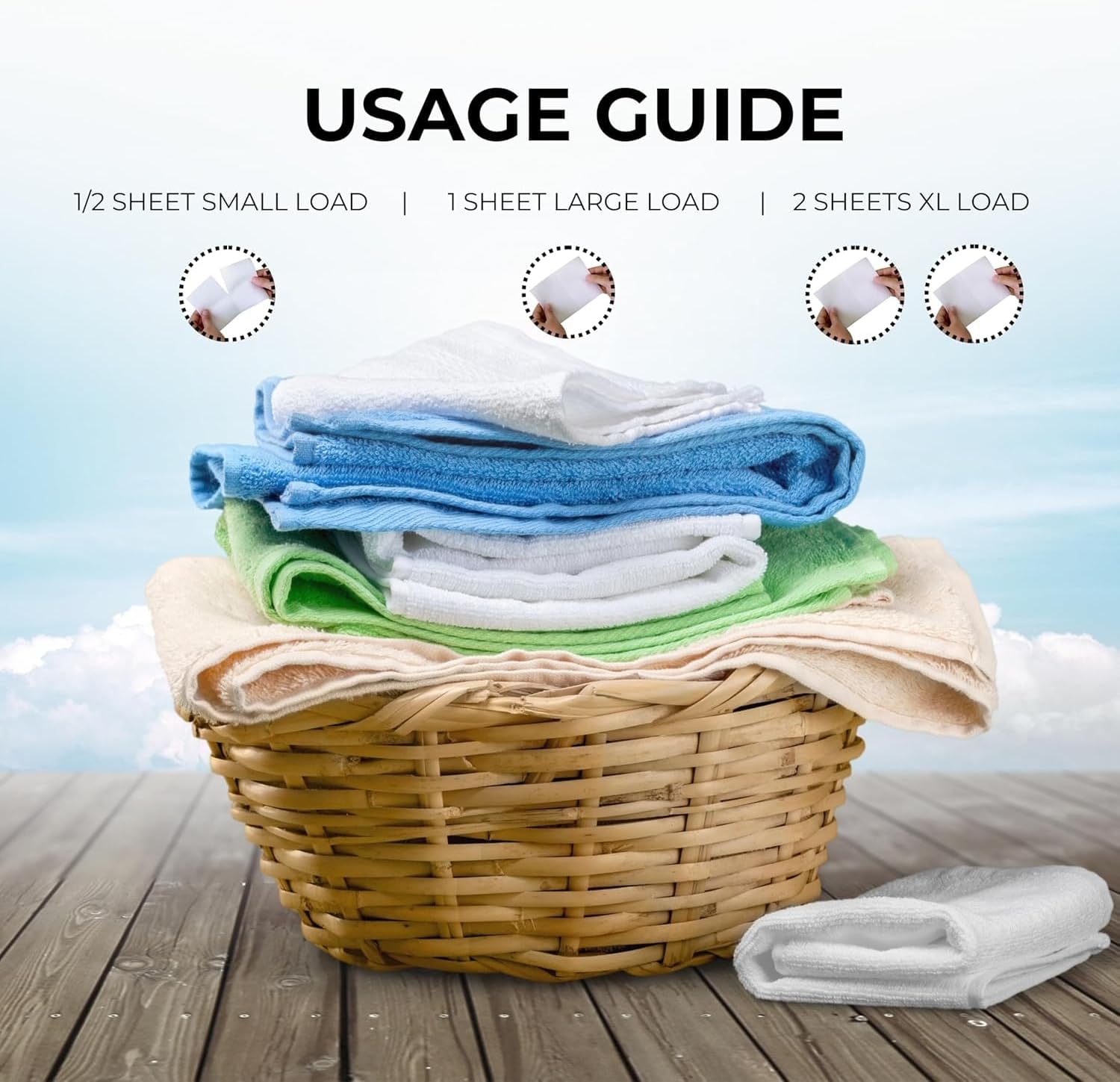 Laundry Deternt Sheets lavender scent– Powerful Cold + Hot Water Clean |