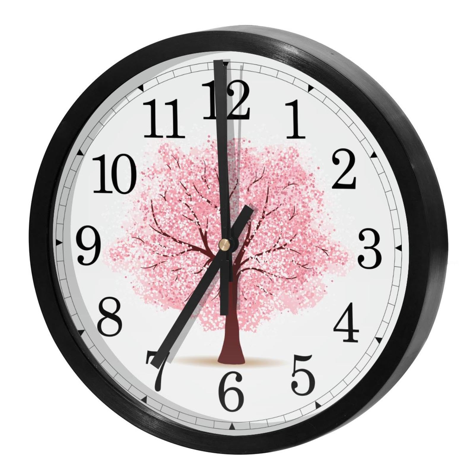 Horloge murale silencieuse à quartz ronde sans tic-tac à piles