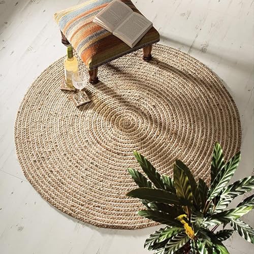 Dnr Alfombra Redonda De Algodón Indio De Yute De Fibra Natural De 5 X 5 Pies Cuadrados 150 X 150 Cm , Color Marrón Claro, Alfombras Trenzadas, Alfombras Orgánicas No Tóicas Dnr Alfombra Redonda De Algodón Indio De Yute De Fibra Natural De 5 X 5 Pies Cuadrados 150 X 150 Cm , Color Marrón Claro, Alfombras Trenzadas, Alfombras Orgánicas No Tóicas