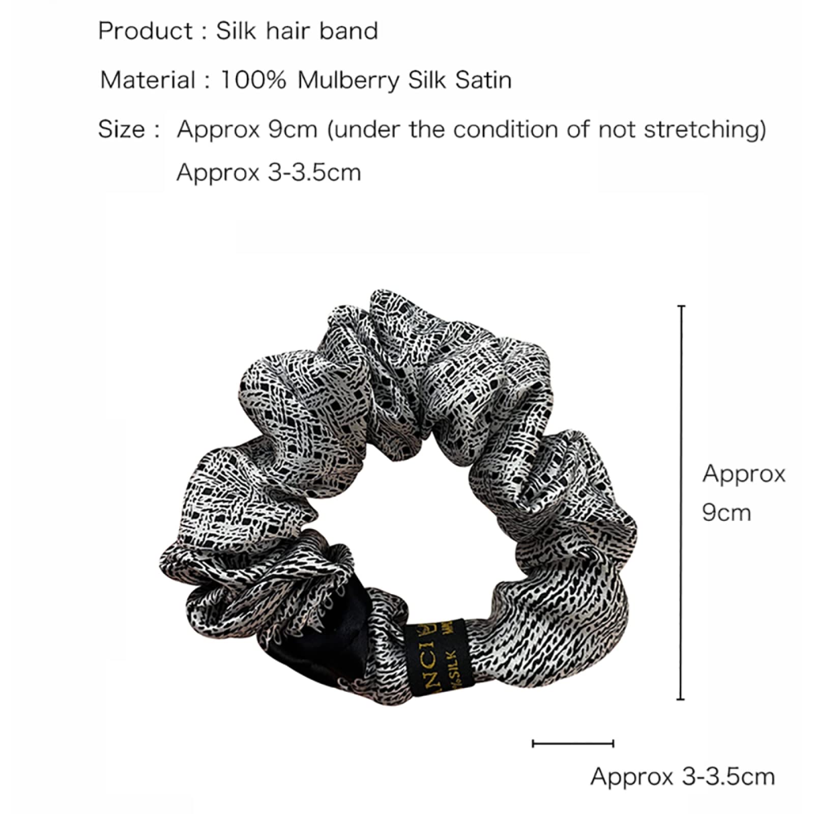 Czysty jedwab Skinnies Scrunchie spinki do włosów opaski opaski liny Scrunchy gumki gumki do włosów dla kobiet dziewczyn akcesoria do włosów