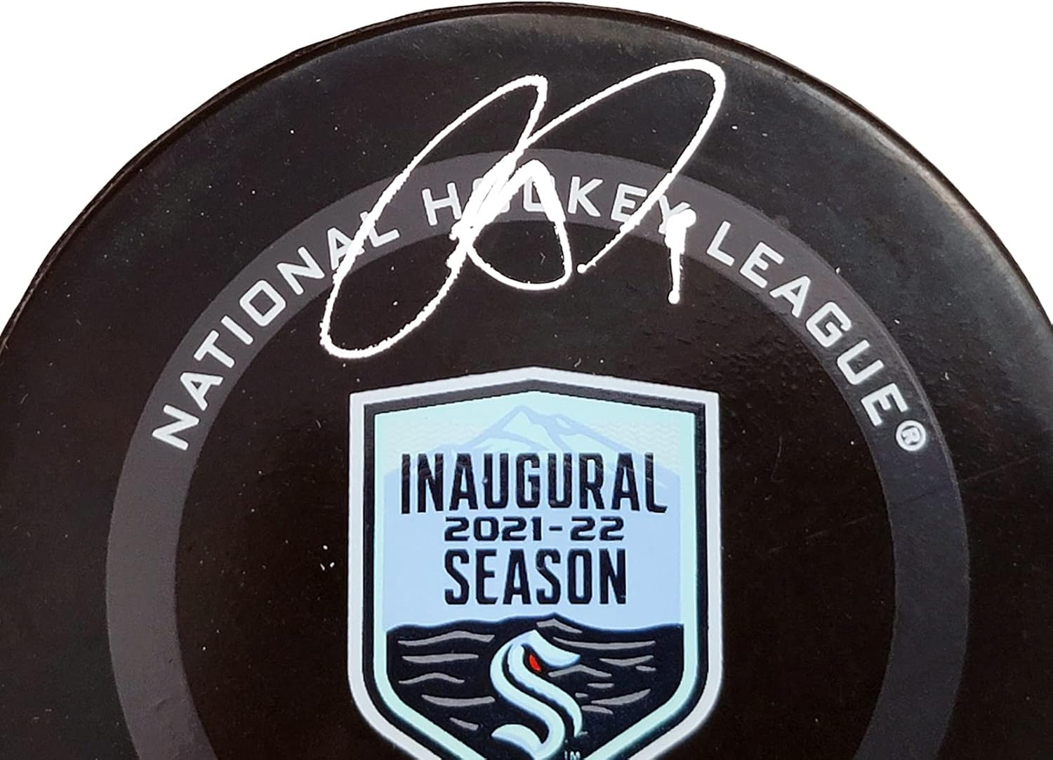 Ryan Donato Autographed Official Seattle Inaugural Season Logo Hockey Game Puck Fanatics Holo Stock #211731