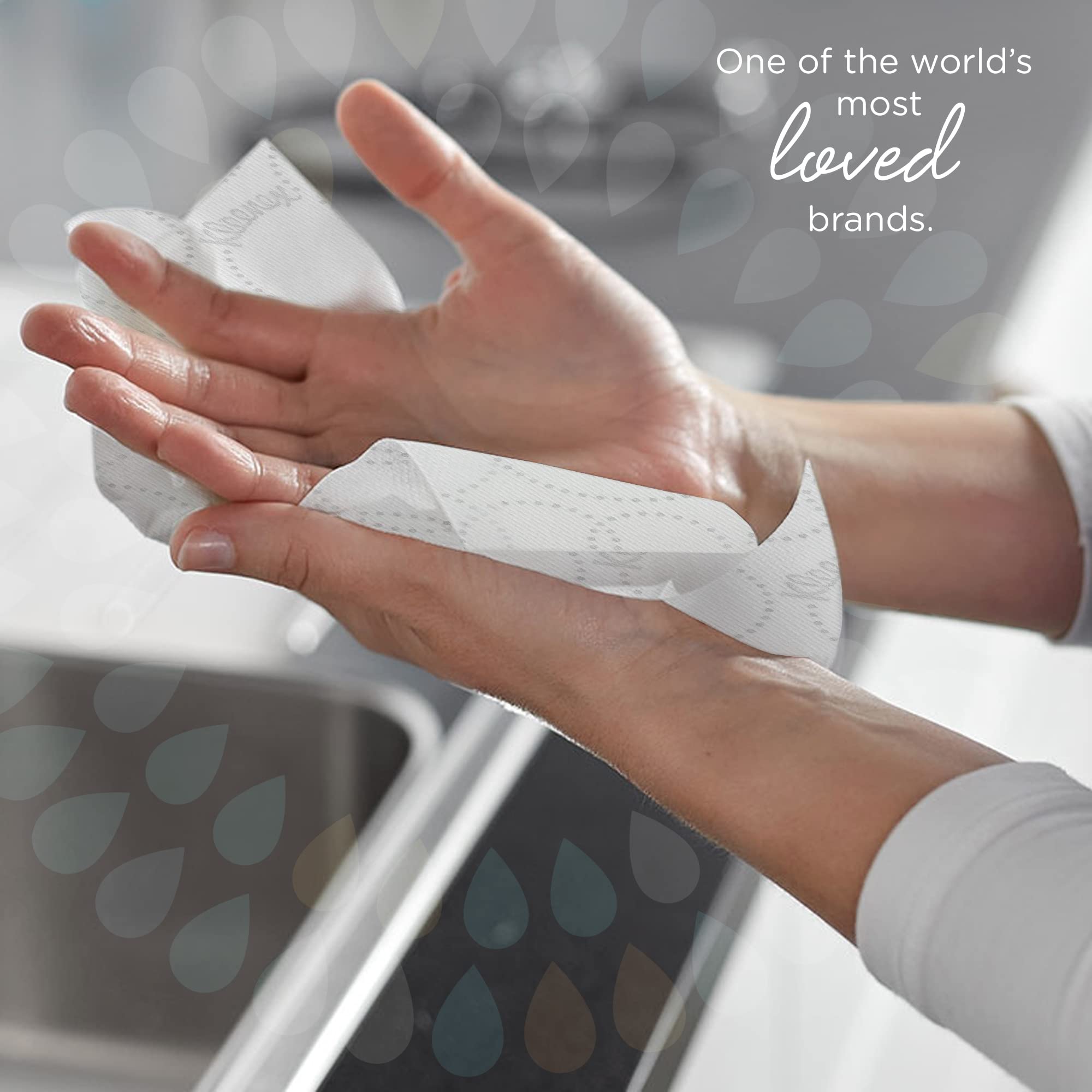 Kleenex Rolled Paper Towels 6646 - Rollo de toalla de mano grande E-Roll - 6 rollos de papel blanco de 250 m (1500 m en total)