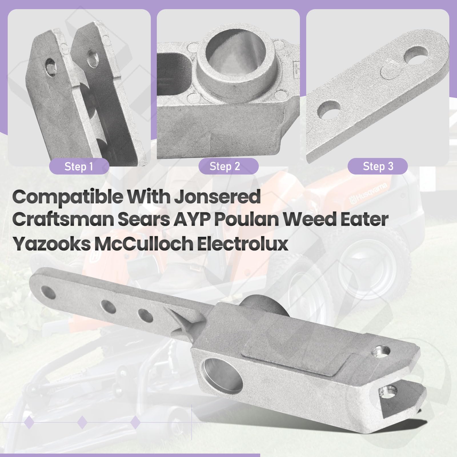 Pivote de control de palanca 576140301: soporte de control de accionamiento 576452801. Compatible con cortacésped Jonsered Craftsman Sears AYP Poulan Weed Eater RZ4623 965880401 965881301