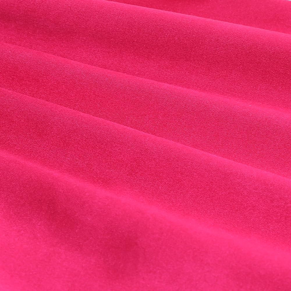 KISBINI Girls Satin Pajamas Button-Down Silk Pajamas for Girls 2 Pieces Sleepwear PJS Set for Kids 1-13 Years - Image 5