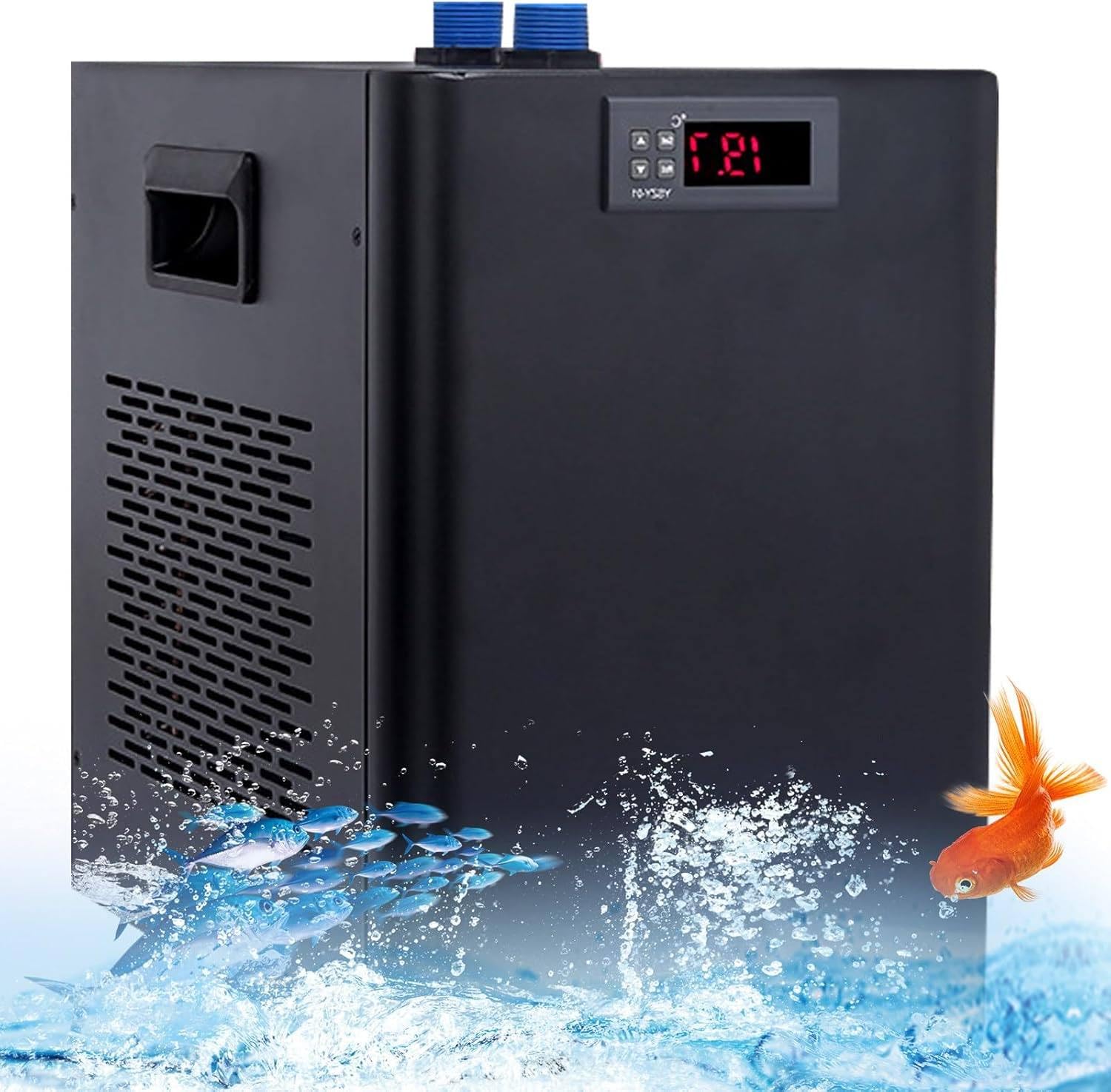 Chłodnice akwariowe akwarium - 160L 300L 500L z cichą konstrukcją sprężarki - chłodzenie hydroponiczne, ryby, korale, krewetki z pompką