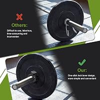 Kigniote 6 db Súlyzó Rögzítő Gyorscsatlakozó 30mm Súlyzórúdhoz Edzéshez 7