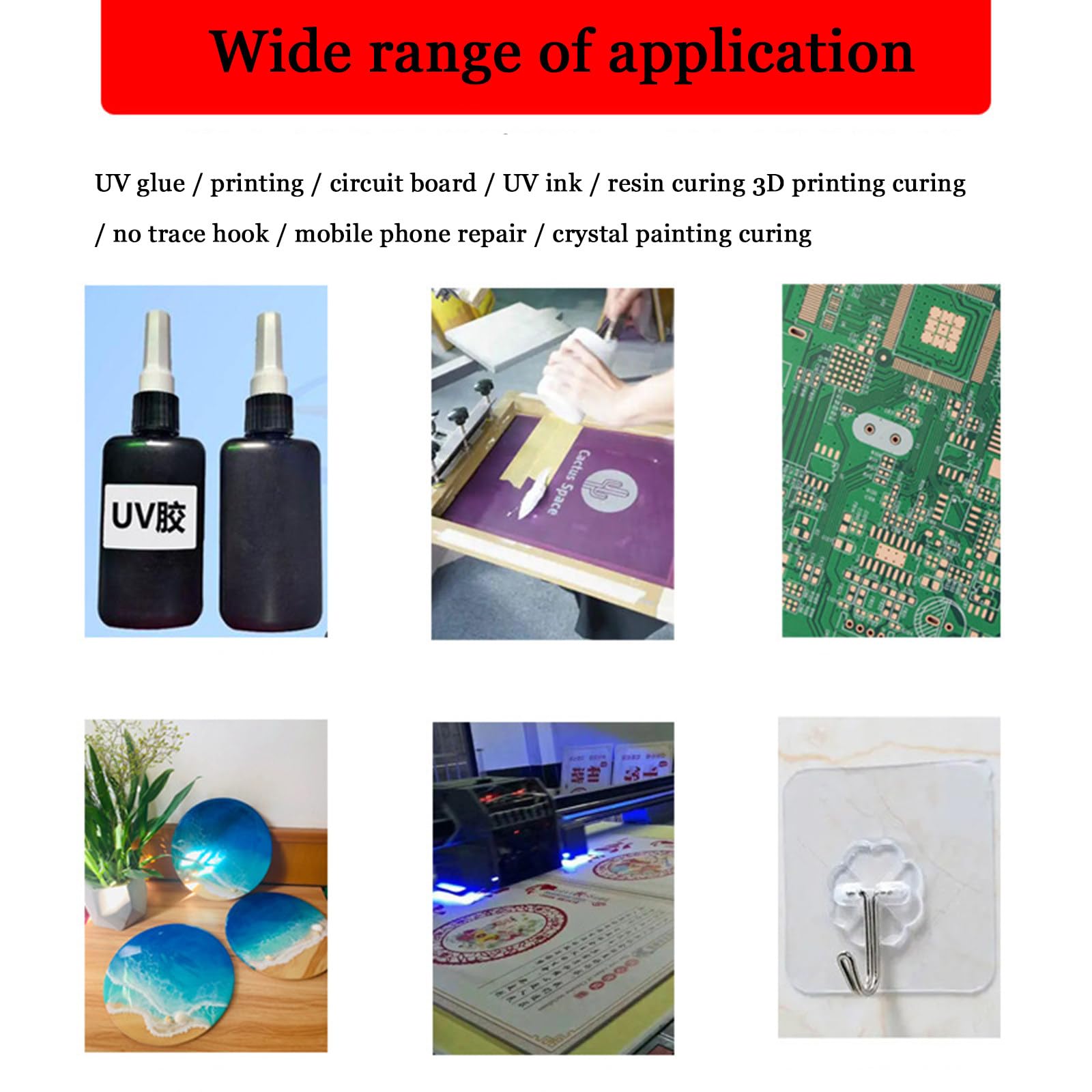 UV Gel Luce di polimerizzazione,500W 1000W 1500W 2000W UV colloidale Lampada di polimerizzazione Adatto per l'inchiostro Verde Olio Esposizione Stampa,polimerizzazione Resina fotosensibile,500W