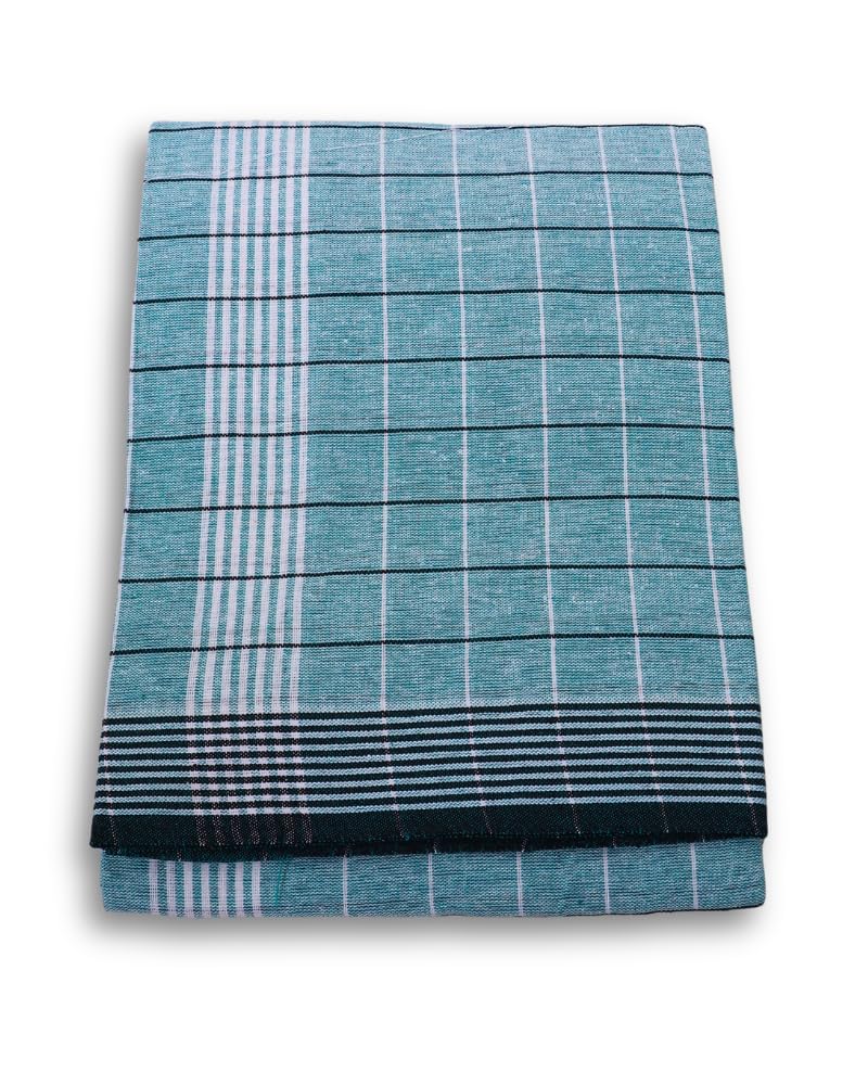 Self Design Checkered Lungi & Dhoti for Men (Unstitched) | 2 Meter Cotton Blend Traditional Wrap | Soft, Breathable & Comfortable | Casual, Daily Wear-image-36