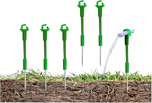 6PC 1 Hose Guides for Garden Decorative,Water Hose Hoder to Keep Hose Off Grass,Outdoor Post Garden Hose Support Water Sprinkler Hose Stand Butler Gardening Supplies for Garden Lawn Yard Set D