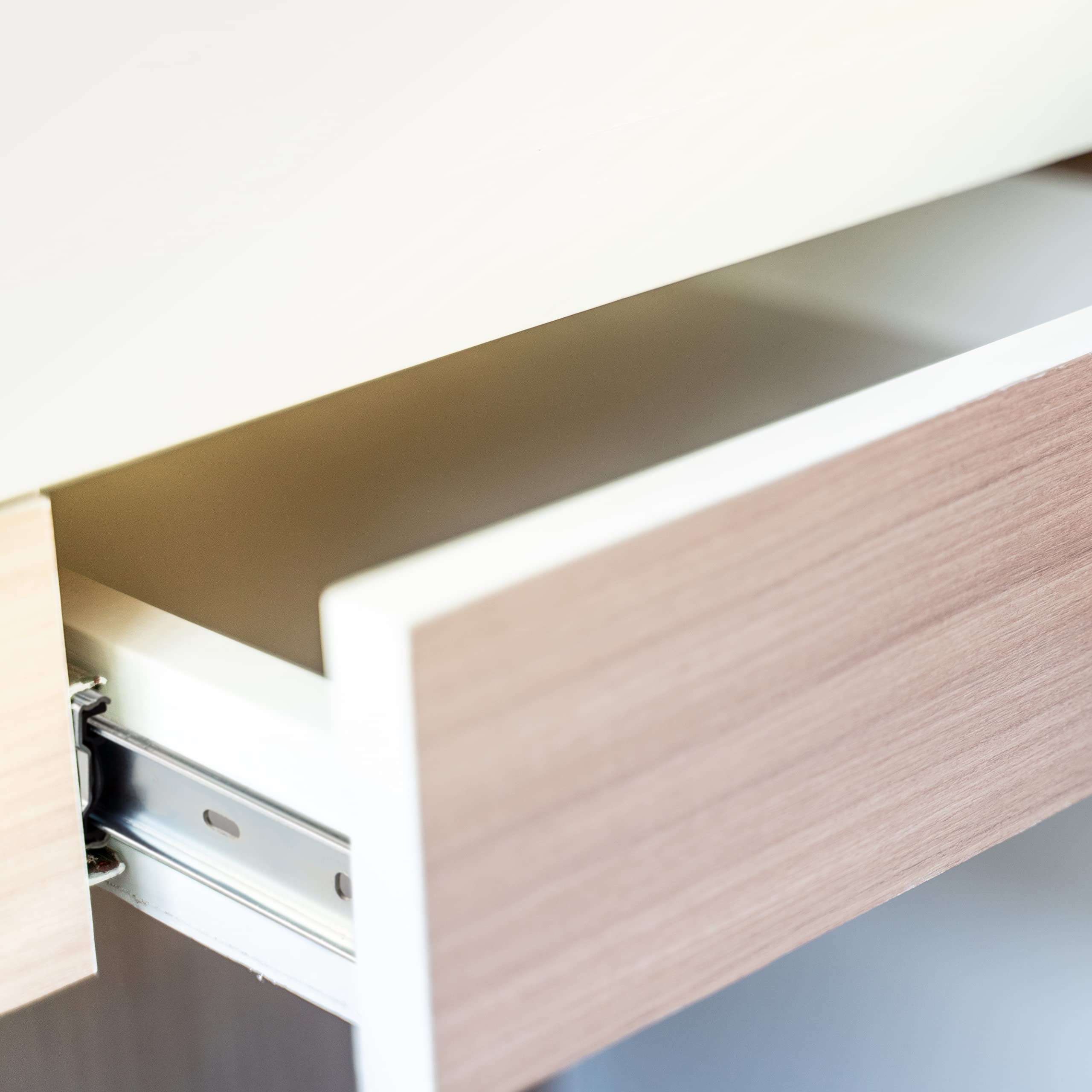 Guide Scorrevoli Per Cassetti AMIG - Set 2 Pezzi, Acciaio Zincato, Estrazione Totale, 700mm - Foto 11