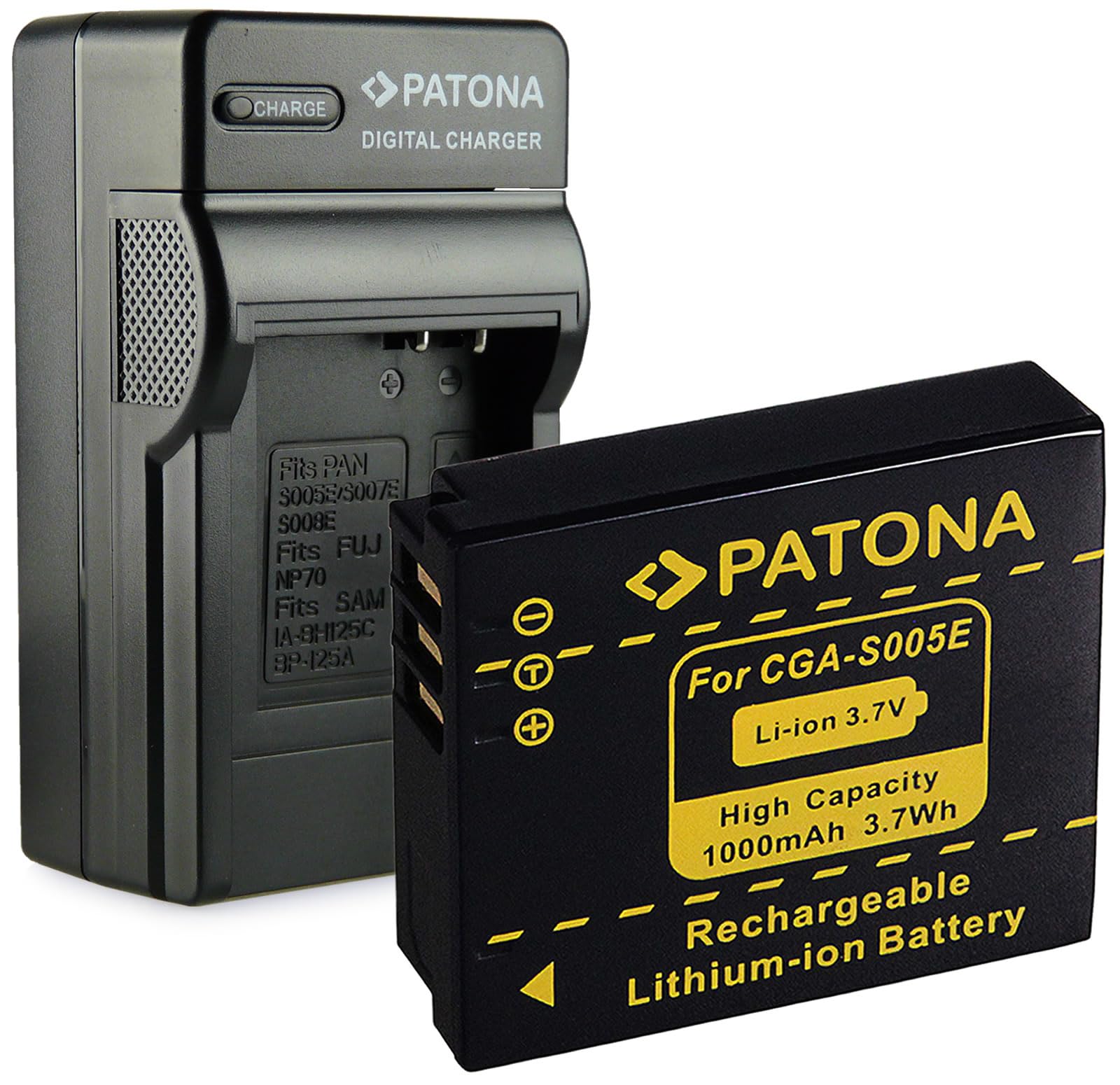 Batteria per Panasonic Lumix DMC-FZ18 Serie, 710mAh/5,1Wh, 7,2V, Li-Ion