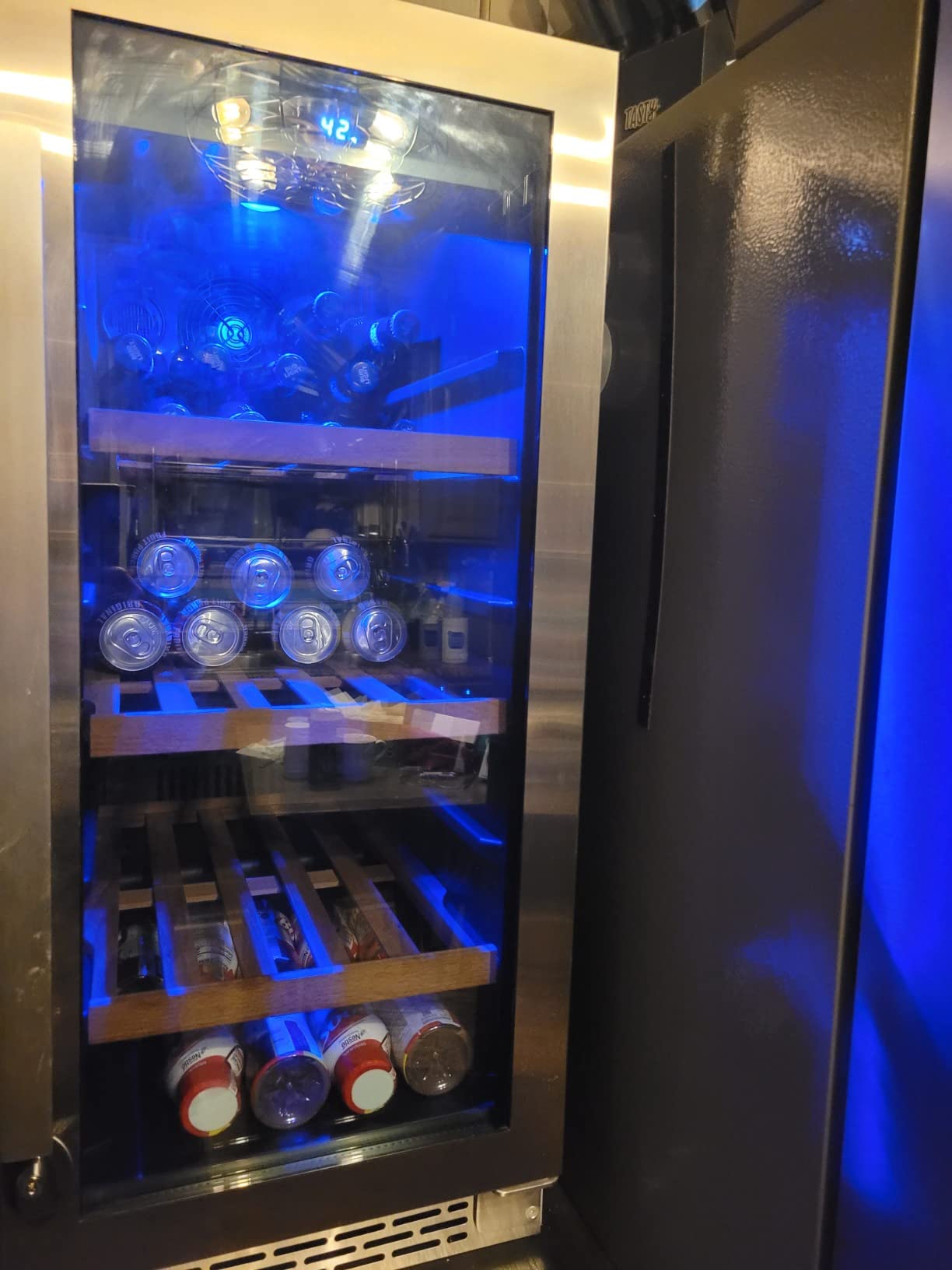 47/mo Finance Ca'Lefort 15 Inch Wine Cooler, 28 Bottle Mini Wine