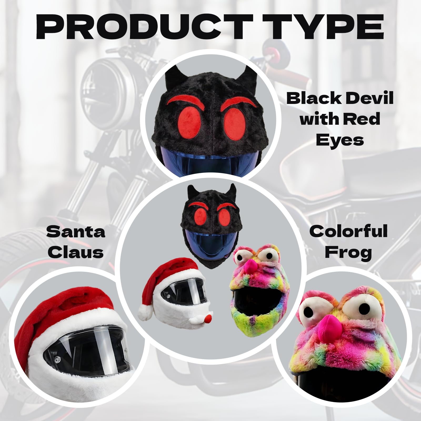 Copricasco Moto Peluche, Accessori per Caschi,Protegge da Polvere, Ammaccature e Graffi (Casco Non Incluso)