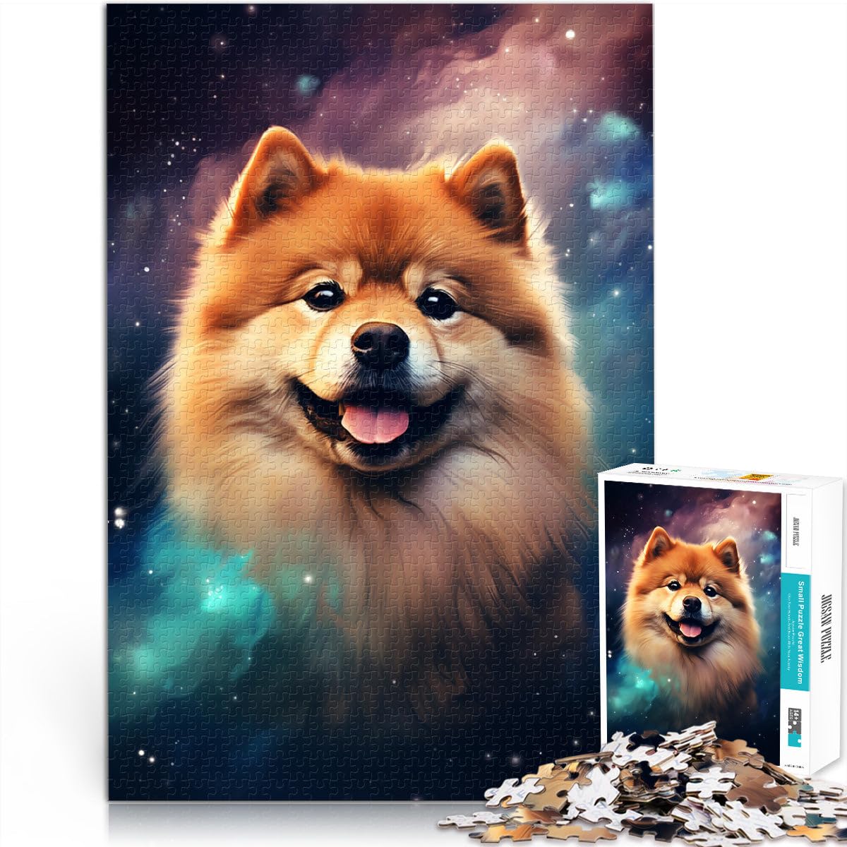 2000 Pieces Puzzles for Adults Chow Chow family fun games Family Game Stress Reliever Difficult Challenge Puzzle 27.56 in x39.37 in โ image 1