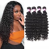 Vista 18 de Extensiones de cabello humano brasileño rizado profundo con cierre, 3 paquetes con cierre (10, 10, 10, 10+10), parte media, 4 x 4 pulgadas, cierre